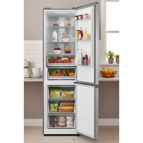 SPC Kühl- / Gefrierkombination KKS3443 INOX, 378 L, B-Klasse, NoFrost, 3 image