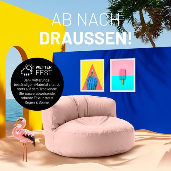 Lumaland Sitzsack-Sofa Pink Drinnen Stuhl, 6 image