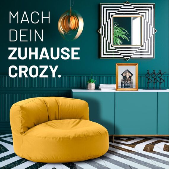 Lumaland Sitzsack-Sofa Gelb Drinnen Stuhl, 3 image