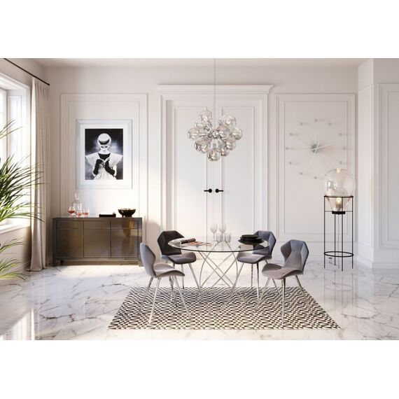 KARE 30200 Wand- /Tischuhr Quarzuhr Rund Chrom, Silber, 3 image