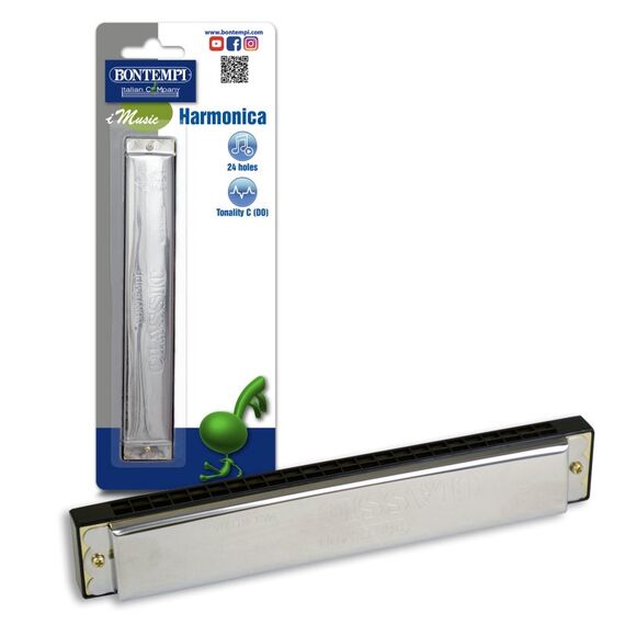 Bontempi Metal Harmonica with metal reeds, 2 image