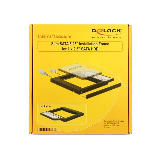 DeLOCK 62669 Hard Drive Backplane 13,3 cm (5.25") Frontblende Schwarz, 3 image