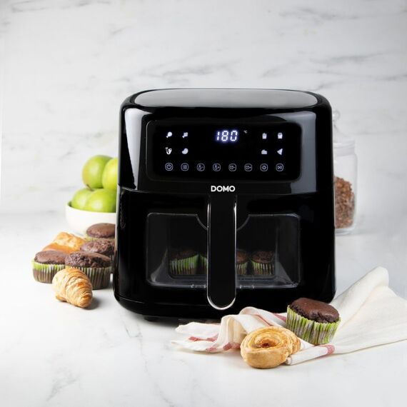 Domo DO1134FR Einzelbild 6 l Eigenständig 1500 W Heißluftfritteuse Schwarz, 3 image