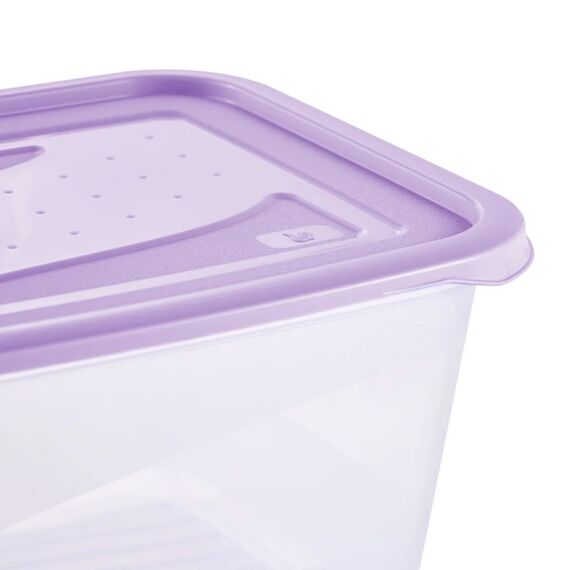 keeeper Fredo Rechteckig Container 2 l Violett, Transparent 2 Stück(e), 4 image