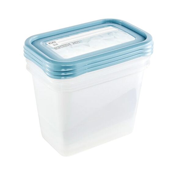 keeeper Mia Rechteckig Container 1 l Blau, Transparent 3 Stück(e), 2 image