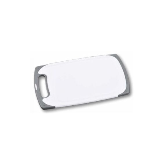 Kesper 2051622 Küchen-Schneidebrett Rechteckig Polypropylen, Thermoplastisches Elastomer (TPE) Grau, Weiß
