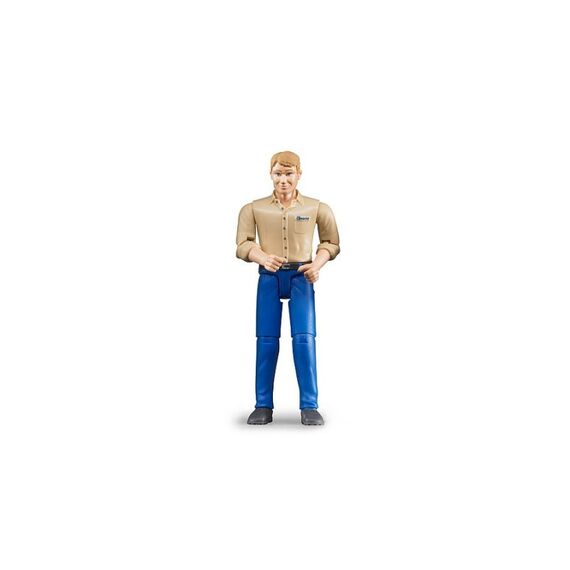 BRUDER Man, light skin, blue jeans