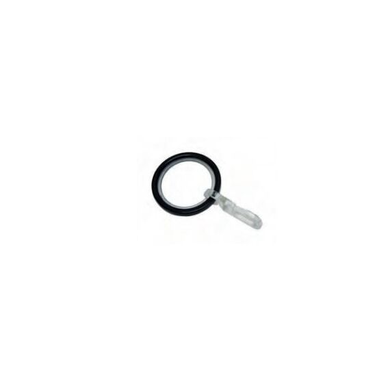 Gardinia Home Decor Curtain rings with gliding inlay for 20 mm Schwarz