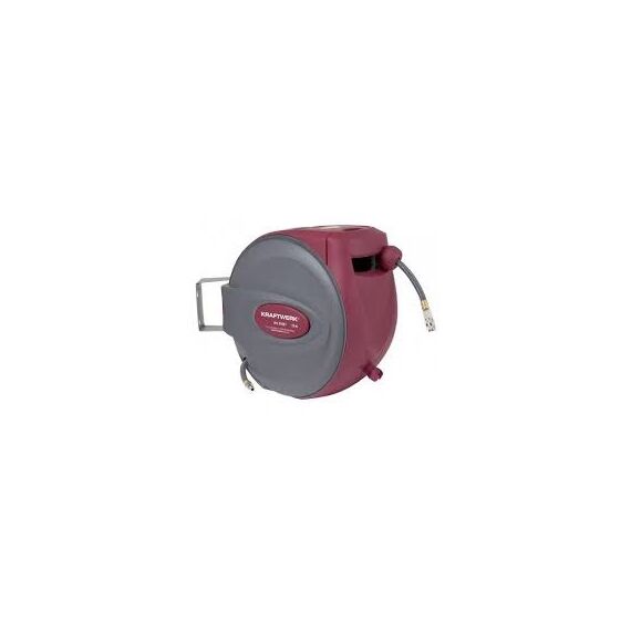 KRAFTWERK 31042 Gartenschlauchrolle Multi-Positions-Rolle Automatisch Grau, Rot