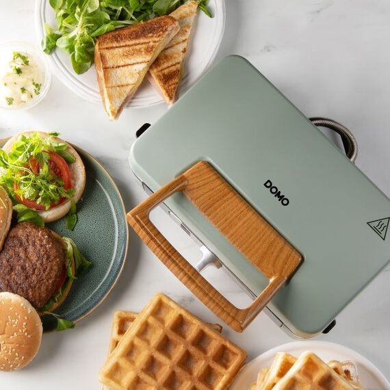 Domo DO9276C Sandwich-Toaster 1100 W Grün, Salbei, 5 image