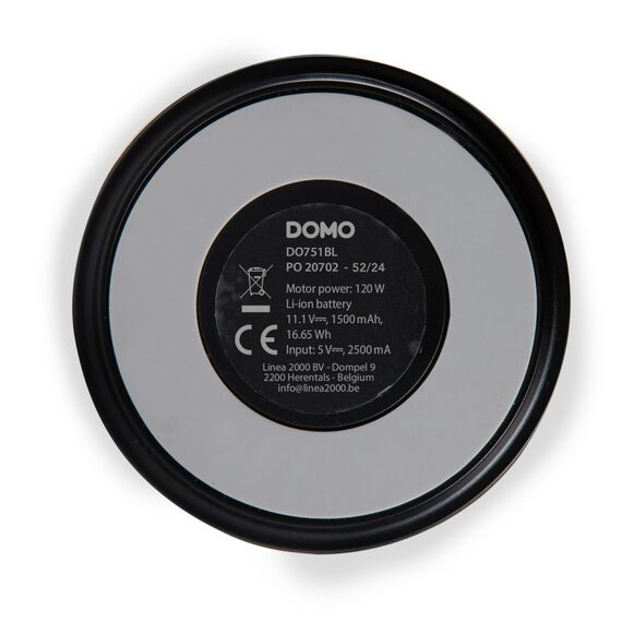 Domo DO751BL 0,6 l Tragbarer Mixer 120 W Schwarz, Edelstahl, 8 image