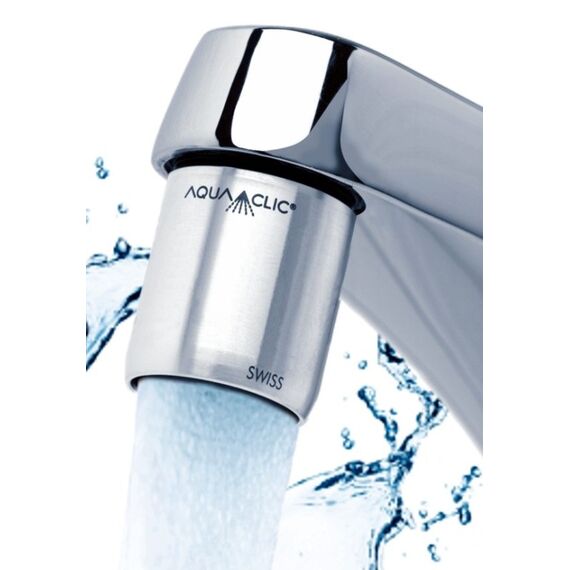 AquaClic VARIETE Pur Handduschbrause mit Kopf Edelstahl