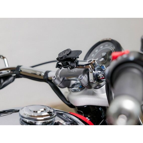 Quad Lock Handlebar Mount Pro Chrome Passive Halterung Action-Kamera, Handy/Smartphone Schwarz, Chrom, Farbe: Schwarz, Chrom, 4 image