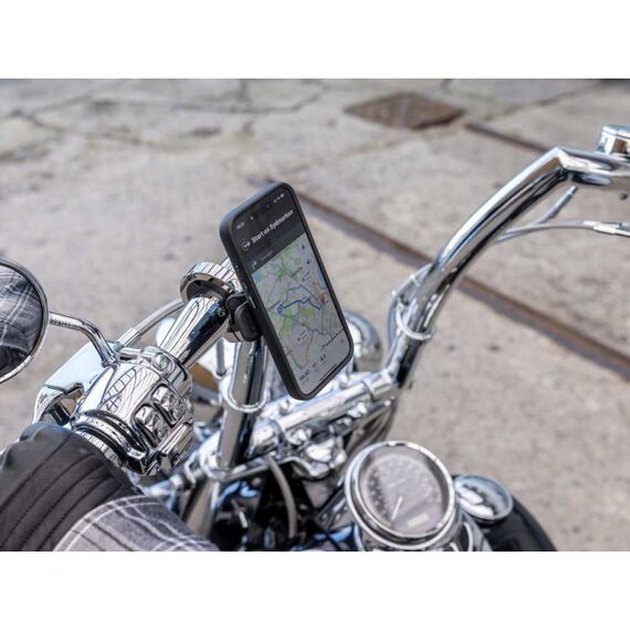 Quad Lock Handlebar Mount Pro Chrome Passive Halterung Action-Kamera, Handy/Smartphone Schwarz, Chrom, Farbe: Schwarz, Chrom, 5 image