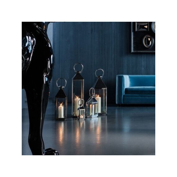 KARE 31355 Laterne Silber, Transparent, 3 image