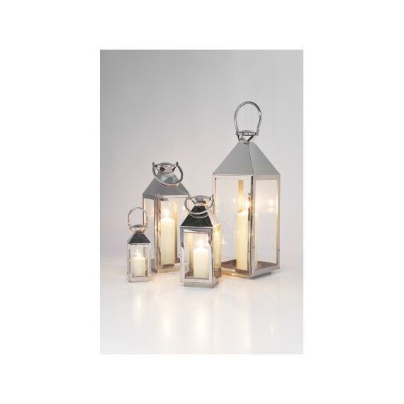 KARE 31355 Laterne Silber, Transparent, 4 image