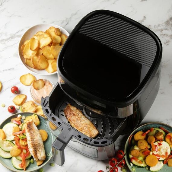 Domo DO548FR Einzelbild 6 l Eigenständig 1500 W Heißluftfritteuse Schwarz, 4 image