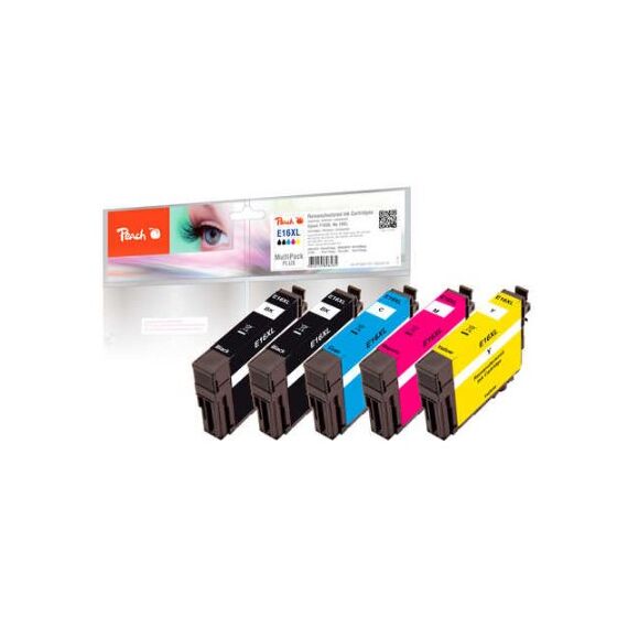 Peach Spar Pack Plus Tintenpatronen, kompatibel zu Epson T1636, T163