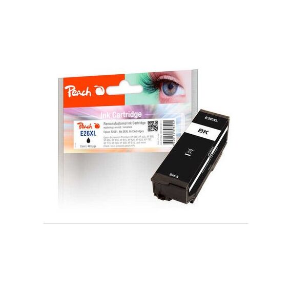 Peach 318111 Druckerpatrone 1 Stück(e) Kompatibel Hohe (XL-) Ausbeute Schwarz