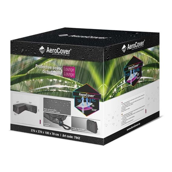 AeroCover Eck-Lounge-Hülle L-form 270x270x100x70cm, 5 image