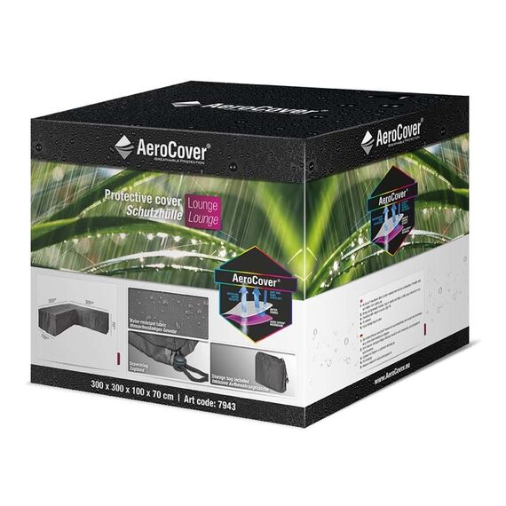 AeroCover Eck-Lounge-Hülle L-form 300x300x100x70cm, 5 image