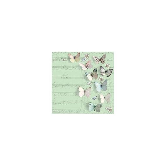 Braun + Company Servietten Petits Papillons Mint