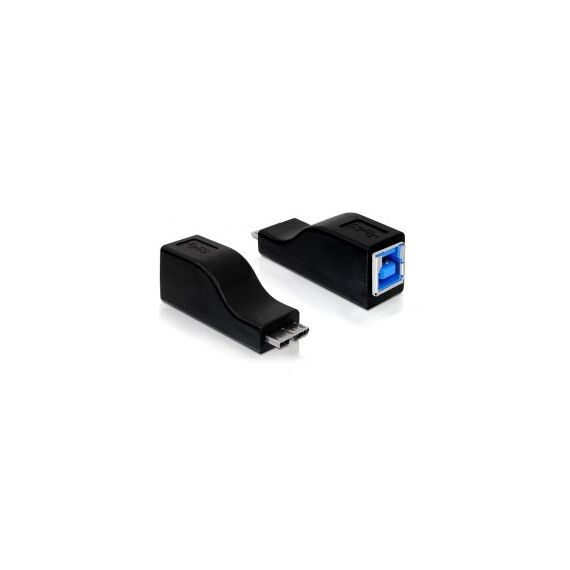 DeLOCK 65216 Kabeladapter micro USB-B M USB-B F Schwarz