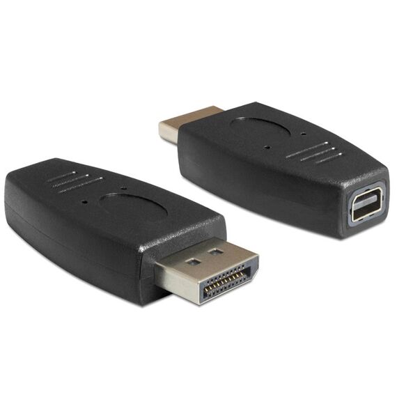 DeLOCK 65237 Kabeladapter Displayport mini Displayport Schwarz