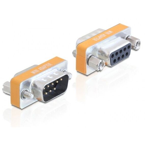 DeLOCK 65255 Kabeladapter 9-p Sub-D Silber, Gelb