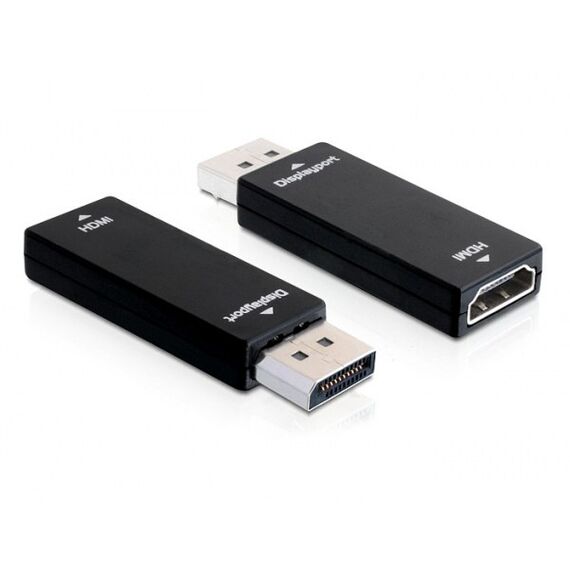 DeLOCK 65258 Kabeladapter Displayport 1.1 HDMI Schwarz