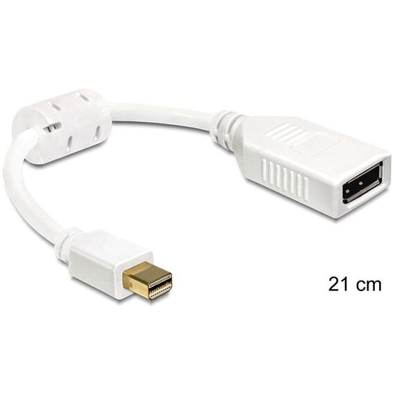 DeLOCK 65427 DisplayPort-Kabel 0,21 m Mini DisplayPort Weiß