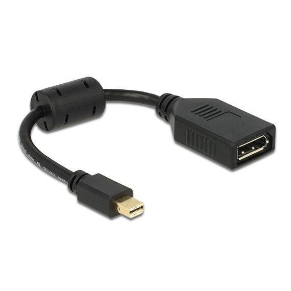 DeLOCK 65554 DisplayPort-Kabel 0,21 m Mini DisplayPort Schwarz