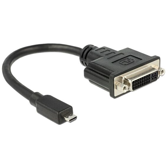 DeLOCK 65563 Videokabel-Adapter 0,2 m DVI-D Micro-HDMI Schwarz