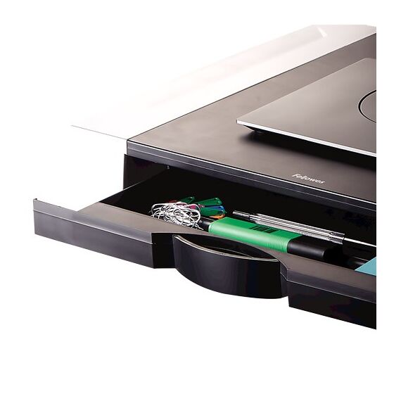Fellowes Office Suites 71,1 cm (28") Tisch/Bank Schwarz, Silber, 4 image