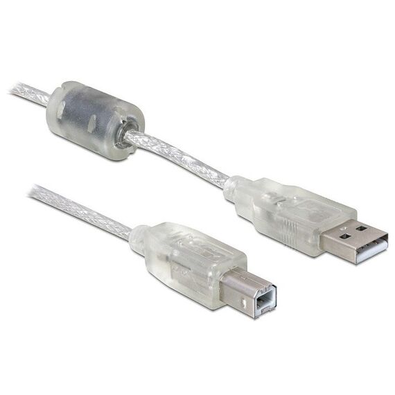 DeLOCK Cable USB 2.0 A-B - 0.5m USB Kabel 0,5 m USB A USB B Grau