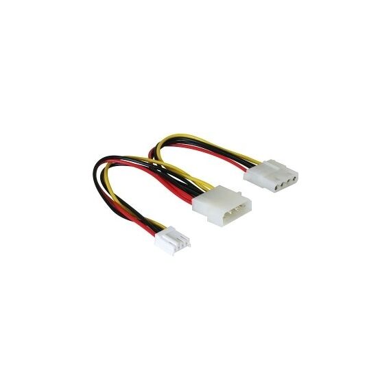 DeLOCK Y-cable power Mehrfarbig 0,25 m