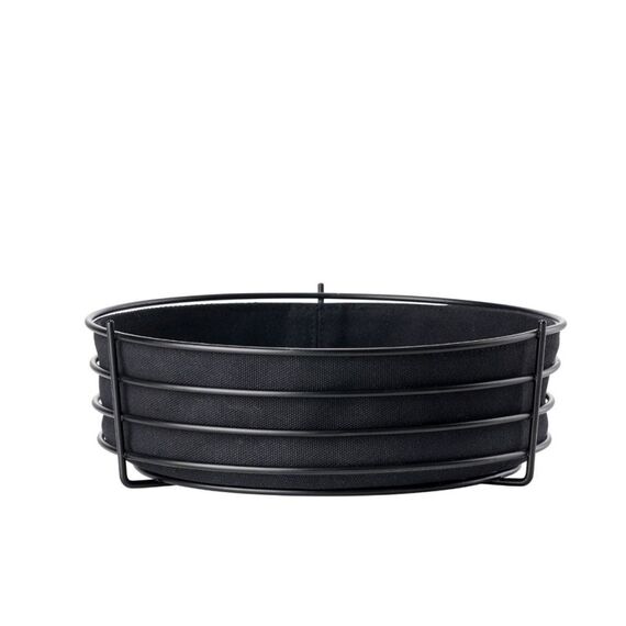 Zone Denmark 330470 Brotkorb Rund Baumwolle, Metall Schwarz