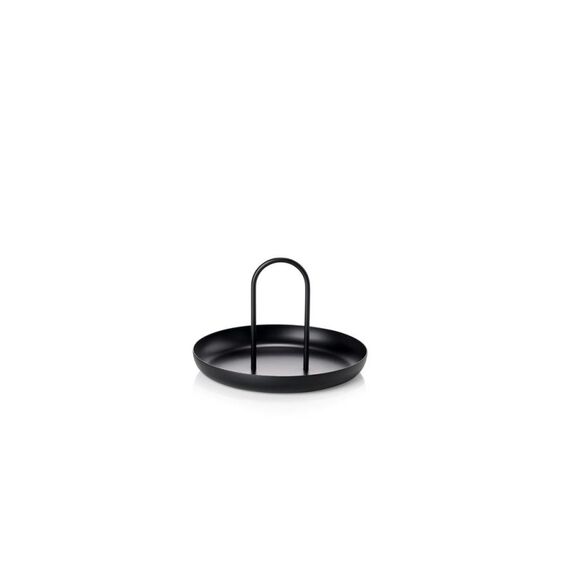Zone Denmark 331951 Serviertablett Klassisches Serviertablett Rund Schwarz