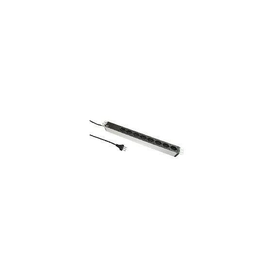Max Hauri AG 333.0371 Stromverteilereinheit (PDU) 8 AC-Ausgänge 1U Schwarz