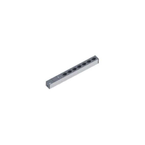 Bachmann 333.0376 Stromverteilereinheit (PDU) 7 AC-Ausgänge 1U Schwarz