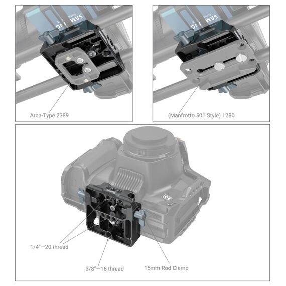 SmallRig 3357 Kameraklemme, 3 image
