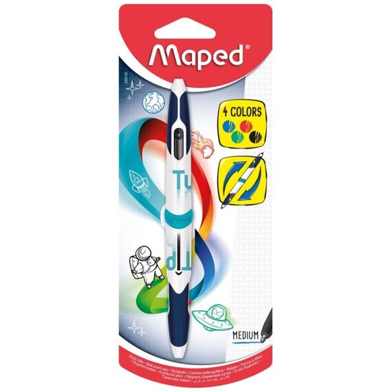 Maped 229120 Schwarz, Blau, Grün, Rot Multifunktions-Kugelschreiber Medium 1 Stück(e)