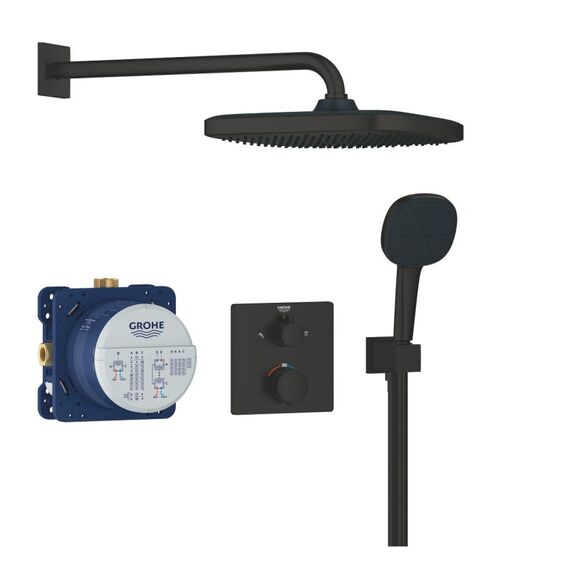 GROHE Precision Thermostatique Duschsystem Schwarz