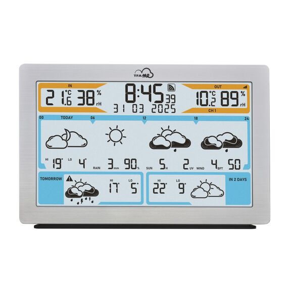 TFA-Dostmann TFA.me Silber LCD Akku WLAN, 5 image