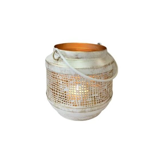 CHALET 350-10017 Kerzenständer Metall Weiß