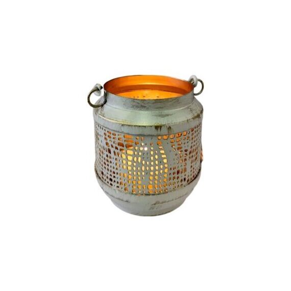 CHALET 350-10019 Kerzenständer Metall Grau