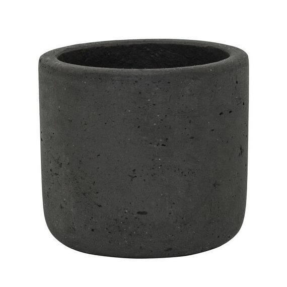Pottery Pots Charlie Drinnen/Draußen Topfpflanzer Freistehend Ton Schwarz