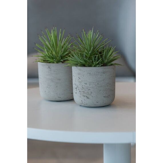 Pottery Pots Charlie Drinnen/Draußen Topfpflanzer Freistehend Ton Grau, Farbe: Grau, 6 image