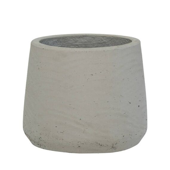 Pottery Pots Patt XL Drinnen/Draußen Topfpflanzer Freistehend Ton Grau, Farbe: Grau