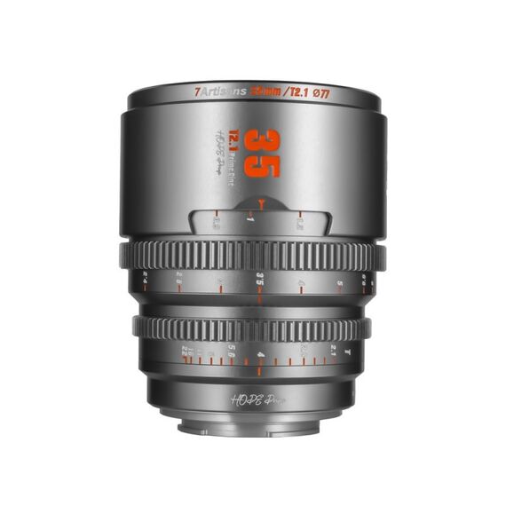 7Artisans HOPE Prime S35 35mm T2.1 MILC Kinoobjektiv Titan